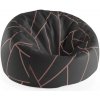 Sablio Sedací vak Cocoon Růžové obrazce - 75 x 45 x 35 cm
