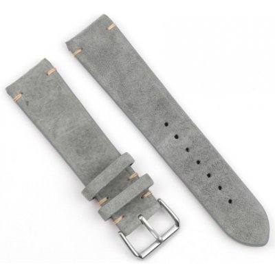 BStrap Suede Leather remienok na Xiaomi Watch S1 Active, gray SSG021C0111