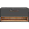 CMD Skrinka do kúpeľne BORNEO COSMOS 854 sivá/dub artisan MDF/laminát 120 cm x 57 cm x 46 cm