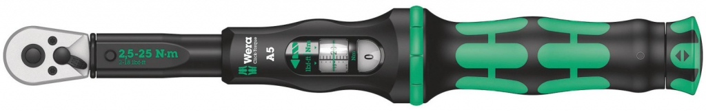 Wera 075604 Momentový kľúč Click-Torque A 5 s prepínací račňou 1/4\