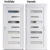 Soft Vchodové plastové dvere 6100 biele 98x198 cm, ľavé, otváranie VON