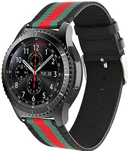 PROTEMIO 29221 NYLON Remienok Samsung Gear S3 čierny