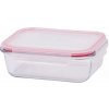 Dóza MagicHome BSG2, 1000 ml, sklenená, 200x150x60 mm, obdĺžniková, borosilikátové sklo/PP, Clip