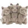 Clayre & Eef Dekorácie sediaci mačičky Cats - 22 * ​​10 * 16 cm - Clayre & Eef