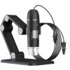 Prenosný digitálny mikroskop 1600x USB so zdrojom svetla LED 3 v 1