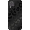 Picasee silikónový čierny obal pre Samsung Galaxy A12 A125F - Midnight Leopard