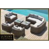 Deokork Ratanová modulová zostava BORNEO LUXURY pre 9 osôb (hnedá)