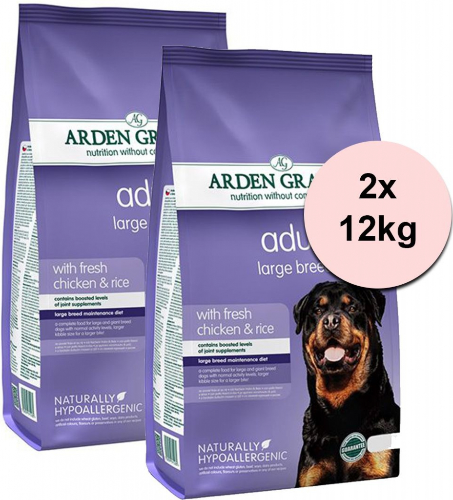 ARDEN GRANGE Adult Large Breed with fresh chicken & rice 2 x 12 kg