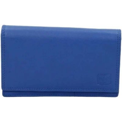 Double-D Modrá veľká kožená peňaženka Dominas