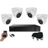 Monitorrs Security AHD 4 kamerový set 5 MPix WDome (6043K4) (Monitorrs Security)