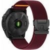 eses Nylonový elastický remienok pre Garmin - Vínový, QuickFit 26 mm
