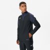 KIPSTA Futbalová mikina VIRALTO CLUB 1/2 zips sivo-čierna S