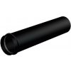 AlcaPlast A4000BLACK - Predlžovací kus pre kovové umývadlové sifóny DN 32, dĺžka 150 mm, kov, čierna-mat