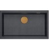 Quadron Logan drez graniteq 76x45 cm čierna-antracitová HQD7644U8PVDC1U