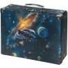 Skladací školský kufrík BAAGL VESMÍR tmavo modrá,mix