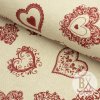 Bavlna Tália - Srdiečka ľudové červená