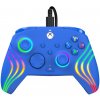 PDP Afterglow Wave, Xbox Series X|S, Xbox One, PC, RGB LED osvetlenie, modrá, káblový ovládač