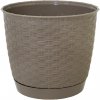 Prosperplast Kvetináč Ratolla Round 25 cm mocca