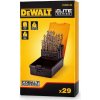 DT4957 DEWALT 29DÍLNÁ SADA VYBRUŠOVANÝCH VRTÁKŮ DO KOVU HSS-E 8% COBALT
