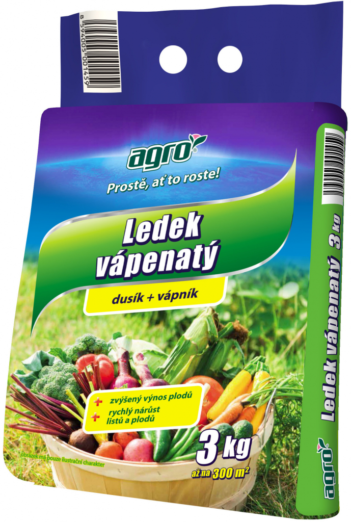 Agro Ledek vápenatý N 15,5% Dusíkaté hnojivo 3 kg