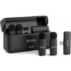 BOYA BY-V4D 2,4 GHz Štvor-kanálový bezdrôtový mikrofón Lightning iOS