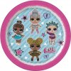 Party papierové tanieriky LOL Surprise 18 cm