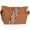 NovaKabelka.sk Batilda Camel Scura s prídavným popruhom V kožená talianska crossbody kabelka camel