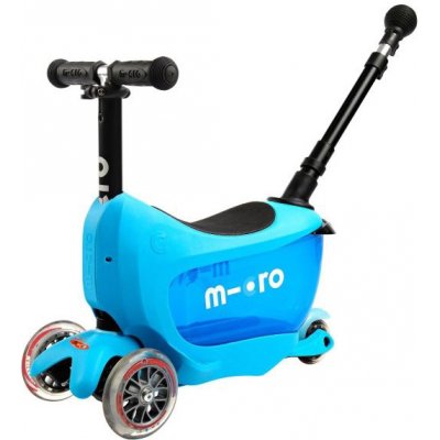 Mini2Go Deluxe Plus Micro - kolobežka/odrážadlo pre deti, Modrá