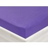 Jersey napínacie prestieradlo JR-013 Fialové 180 x 220 - výška 20 cm