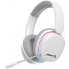 Marvo MONKA ECHO RS HG9070W, sluchátka s mikrofonem, bílá, podsvícená, Tri-mode