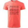Algebra dance - Klasické pánske tričko vyššej gramáže - 2XL ( Korálová )