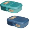 Sistema Delený desiatový box Ocean Bound Ribbon Lunch s nádobou na jogurt 1,1 l mix farieb