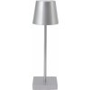Verk 12314 Dotyková LED lampa, 1500mAh batéria, 3W strieborná