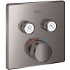 Grohe Grohtherm SmartControl - Termostatická batéria pod omietku s 2 ventilmi, Hard Graphite - 29124A00