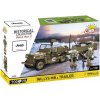 Cobi 3132 World War II Americký ozbrojený terénny automobil Jeep Willys MB & Trailer