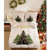 Textilomanie 3D Bavlnené obliečky MERRY TREES biele + obliečka na vankúšik 40x50 cm zdarma Rozmer obliečky: 70 x 90 cm | 140 x 200 cm 40 x 45 cm