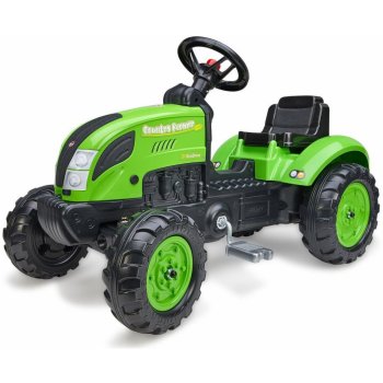 Falk Šliapací traktor 2057L Country Farmer s prívesom zelený