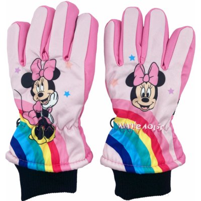 Setino Dievčenské lyžiarske rukavice Minnie Mouse Svetlo ružová