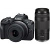 Digitálny fotoaparát Canon EOS R100 + RF-S 18-45 mm f/4.5-6.3 IS STM + RF 75-300 mm f/4.0-5.6 (6052C120) čierny