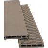 WPC terasová doska 23 x 146 x 2000 mm čokoládovohnedá