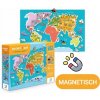 Teddies Magnetická hra Mapa světa 145ks v krabici 37 5x29 5x6 5cm