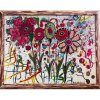 Päť kvetov, Katarína Haraksimová, originálny, ručne maľovany obraz L (do veľkosti 95x95cm) Viac farieb