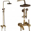 Sprchový set Omnires RETRO (staré zlato) MOSADZ