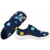 BEFADO 974X578 CHLAPČENSKÉ DOMÁCE TEXTILNÉ PAPUČE SOFT NA SUCHÝ ZIPS, Námornícka modrá, veľkosť 28