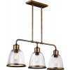 Elstead | Feiss FE-HOBSON-3P-AB - Luster na tyči HOBSON 3xE27/60W/230V bronzový | FE-HOBSON-3P-AB