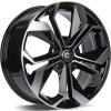 CARBONADO RAPTOR hliníkové disky 7x17 5x114,3 ET45 BFP - Black Front Polished
