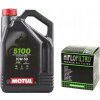 Originálny OLEJ MOTUL 5100 4L 10W50 + FILTER HF650 Ktm Duke Adventure Rally