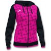 SUPERNOVA III ZIP-UP HOODIE BLACK FLUOR PINK čierna-ružová L