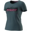 Dámske funkčné tričko Dynafit Transalper Graphic S/S Tee W Veľkosť: M / Farba: sivá/ružová