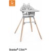 Stokke Clikk 2024 Cloud Grey detská jedálenská stolička drevená